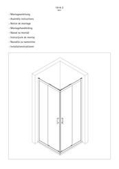 Schulte Eckeinstieg Sunny Assembly Instructions Manual