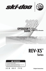 BRP Ski-Doo REV-XS Series Operator's Manual