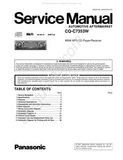 Panasonic CQ-C7353W Service Manual