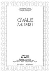 Gessi OVALE 27431 Manual