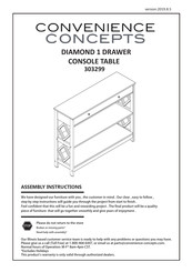 convenience concepts DIAMOND 303299 Assembly Instructions Manual