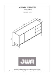 JWA Herring Buffect 73676 Assembly Instruction Manual