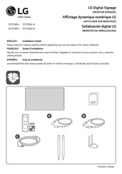 LG 55TR3BG-I Installation Manual