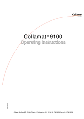 Collamat C9100 Operating Instructions Manual