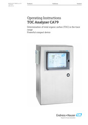 Endress+Hauser TOC Analyzer CA79 Operating Instructions Manual