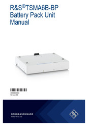R&S TSMA6B-BP Manual