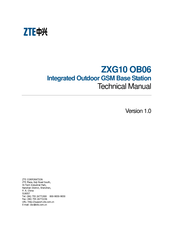 Zte ZXG10 OB06 Technical Manual