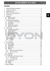 Dyon SMART 43 X-EOS Manual