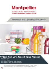 Montpelier MLF176BK Installation And Operating Instructions Manual
