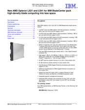 IBM AMD Opteron LS21 Manual