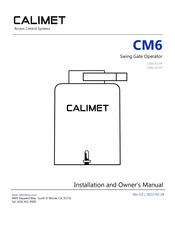 Calimet CM6 Installation And Owner's Manual