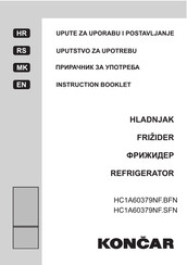 Koncar HC1A60379NF.BFN Instruction Booklet
