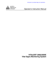 Dräger VITALERT 2000 Operator's Instruction Manual