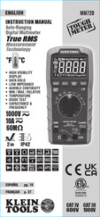 Klein Tools CAT IV Instruction Manual