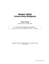 Studio Technologies 362A User Manual
