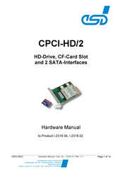 ESD electronic CPCI-HD/2 Hardware Manual