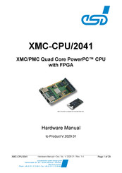 ESD electronic XMC-CPU/2041 Hardware Manual