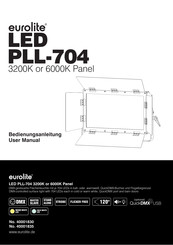 EuroLite LED PLL-704 3200K Panel User Manual