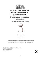 Zero Moustique V-02D Manual