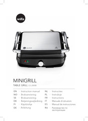 Wilfa MiniGrill CG-2000B Instruction Manual