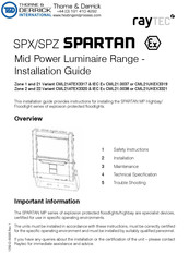 Raytec SPARTAN SPX-MPFL10K Installation Manual