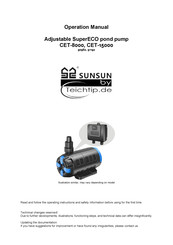 TeichTip SUNSUN Adjustable SuperECO CET-15000 Operation Manual