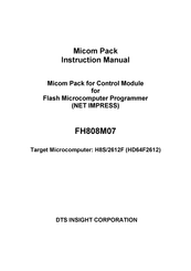 DTS INSIGHT Micom Pack FH808M07 Instruction Manual