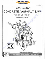Discount Equipment SS-18 Operator's Manual