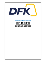 DFK CF MOTO CFORCE 450 Installation Instructions Manual