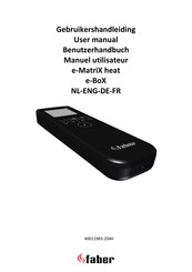 Faber e-MatriX heat e-BoX User Manual