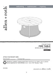 Allen + Roth 0733490 Manual