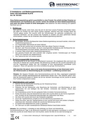 Heitronic SLATE Installation And Operating Instructions Manual