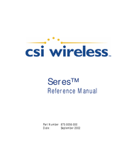CSI Wireless Seres Reference Manual