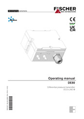 Fischer ECO-LINE DE80 Operating Manual
