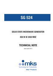 MKS SG 524 Manual