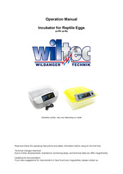 WilTec 52169 Operation Manual