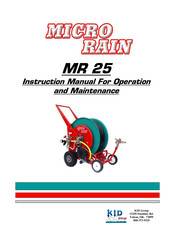 Micro Rain MR 25 Instruction Manual For Operation And Maintenance