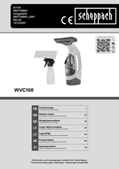 Scheppach WVC100 Translation Of Original Instruction Manual