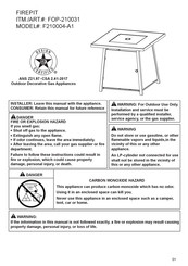 overstock F210004-A1 Manual