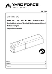 Yard force VITA AL V40 Original Instructions Manual