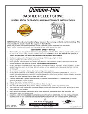 Hearth & Home QUADRA-FIRE Installation, Operation And Maintenance Instructions