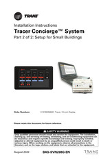 Trane Tracer Concierge Installation Instructions Manual