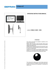gefran G-Vision 67-156 Operating Instructions Manual