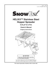Snowex HELIXX Owner's Manual
