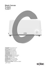SOLAC Blank Canvas TL5417 Instructions For Use Manual