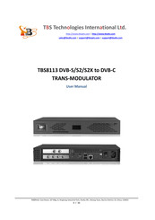 TBS technologies TBS8113 User Manual