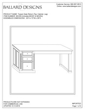 Ballard Designs MO255 Assembly Instructions Manual