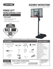 Lifetime POWER LIFT 90865 Assembly Instructions Manual