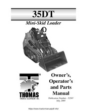 Thomas 35DT Operator And Parts Manual