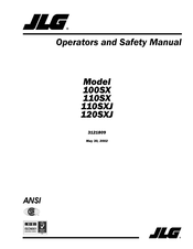 JLG 110SX Operator's And Safety Manual